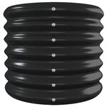 vidaXL Lit surélevé de jardin Acier enduit de poudre Anthracite