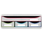 Module De Classement Toolbox 4 Tiroirs Black Office - Blanc/arlequin - Exacompta