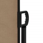 vidaXL Auvent latéral rétractable taupe 180x600 cm