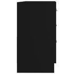 vidaXL Armoire d'évier Noir 63x30x54 cm Bois d'ingénierie