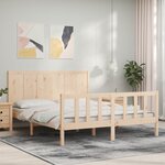 vidaXL Cadre de lit sans matelas 160x200 cm bois massif de pin