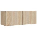 vidaXL Ensemble de meubles TV 4 Pièces Chêne sonoma Bois d'ingénierie