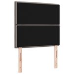 vidaXL Tête de lit LED Design Lignes Taupe 90 cm Tissu
