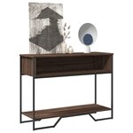 vidaXL Table console chêne marron 100x35x74 5 cm bois d'ingénierie