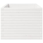 vidaXL Jardinière blanc 90x60x49 5 cm bois de pin massif