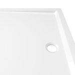 vidaXL Receveur de douche rectangulaire ABS Blanc 70x100 cm