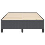 vidaXL Lit à ressorts tapissier Gris Foncé 120x200 cm Tissu en velours côtelé