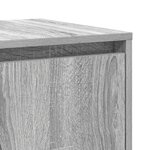 vidaXL Buffet gris Gris sonoma Bois d'ingénierie 135 x 41 x 75 cm