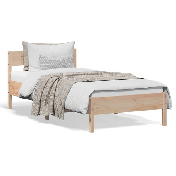 vidaXL Cadre de lit sans matelas 90x200 cm bois de pin massif