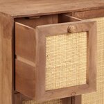 vidaXL Buffet 60x35x75 cm Bois de manguier massif
