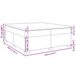 vidaXL Sommier à lattes de lit et matelas Gris clair 200x200cm Velours