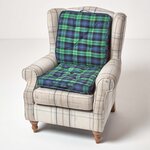 Coussin lombaire - Tartan écossais Vert - HOMESCAPES