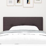 Headboard LED vidaXL Capitonné Marron Foncé 90 cm Tissu