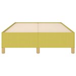 vidaXL Cadre de lit sans matelas vert 120x200 cm tissu