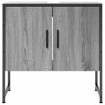 vidaXL Armoire lavabo de salle de bain sonoma gris 60x33x60 cm