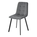 Lot de 2 chaises de salle à manger 89 x 44 x 52 cm gris foncé 03_0006748