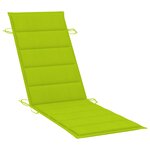 vidaXL Chaises longues lot de 2 avec coussins Bois d'acacia solide