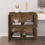 vidaXL Buffets 2 Pièces Chêne marron 70x41x75 cm Bois d'ingénierie