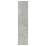 vidaXL Bibliothèque/Séparateur de pièce Gris béton 105x24x102 cm