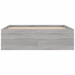 vidaXL Cadre de lit sonoma gris 120x200 cm
