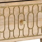 vidaXL Tables de chevet 2 Pièces 40x33x46 cm Bois de manguier solide