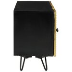 vidaXL Meuble TV 110x30x45 cm bois massif de manguier