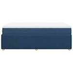 vidaXL Sommier à lattes de lit avec matelas Bleu 120x200 cm Tissu
