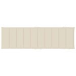 vidaXL Chaises longues lot de 2 avec coussins Bois d'acacia solide