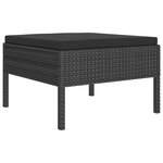 Salon de jardin meuble d'extérieur ensemble de mobilier 9 pièces avec coussins résine tressée noir 02_0018162