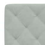 vidaXL Lit avec matelas gris clair 90x190 cm velours