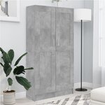 vidaXL Bibliothèque Gris béton 82 5x30 5x150 cm Bois d’ingénierie
