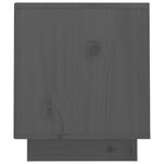 vidaXL Meuble TV Gris 70x34x40 cm Bois de pin massif