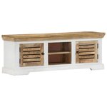 vidaXL Meuble TV 110x30x40 cm Bois massif de manguier