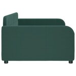 vidaXL Lit de repos sans matelas vert foncé 100x200 cm velours