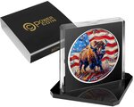 Pièce de monnaie en Argent 1 Dollar g 31.1 (1 oz) Millésime 2024 AmericArt BISON