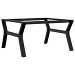 vidaXL Pieds de table basse cadre en Y 80x70x43 cm acier