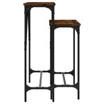 vidaXL Tables console 2 Pièces chêne fumé bois d'ingénierie