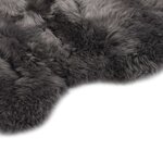vidaXL Tapis en peau de mouton 60 x 180 cm Gris clair