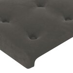 vidaXL Sommier à lattes de lit matelas et LED Gris foncé 200x200 cm