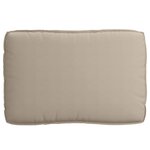 vidaXL Coussin de palette pour siège Taupe 120x80x12 cm en tissu Oxford