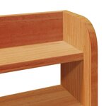 vidaXL Tête de lit avec étagères marron cire 200 cm bois massif de pin