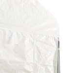 vidaXL Belvédère avec toit blanc 6 69x2 28x2 69 m polyéthylène