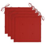 vidaXL Mobilier à dîner d'extérieur pliable 5 Pièces avec coussins bambou