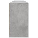 vidaXL Buffet avec lumières LED gris béton 181 5x37x67 cm