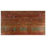 vidaXL Dessus de table 100x60x2 5cm rectangulaire bois massif récupéré