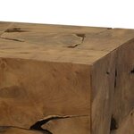 vidaXL Table basse 50x50x35 cm Teck véritable Marron