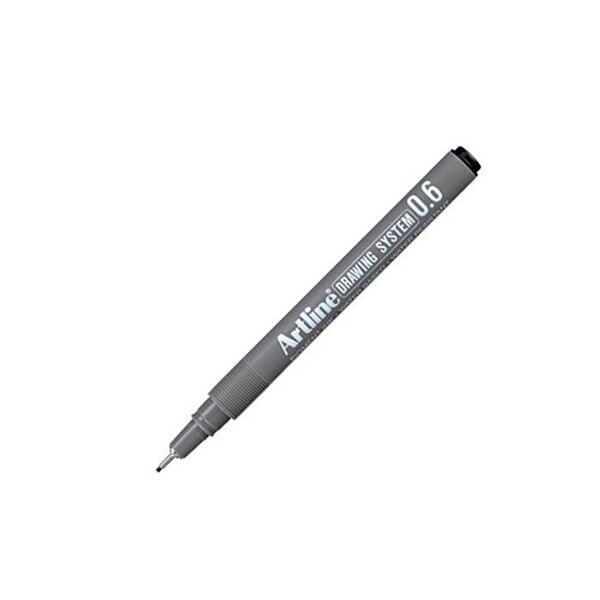 Feutre 'Drawing System' pointe 0,6 mm noir ARTLINE