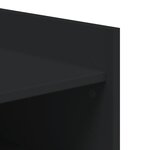 vidaXL Armoire à chaussures noir 74 5x37 5x100 cm bois d'ingénierie