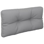 vidaXL Coussin de palette gris 80x40x12 cm tissu