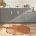 vidaXL Tapis rond naturel 100 cm bambou
